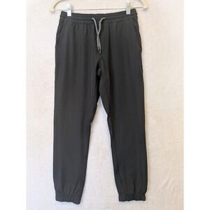 Volcom Jogger Pants‎ Kid's Medium 10/12 Black Elastic Waist Drawstring Cuffs